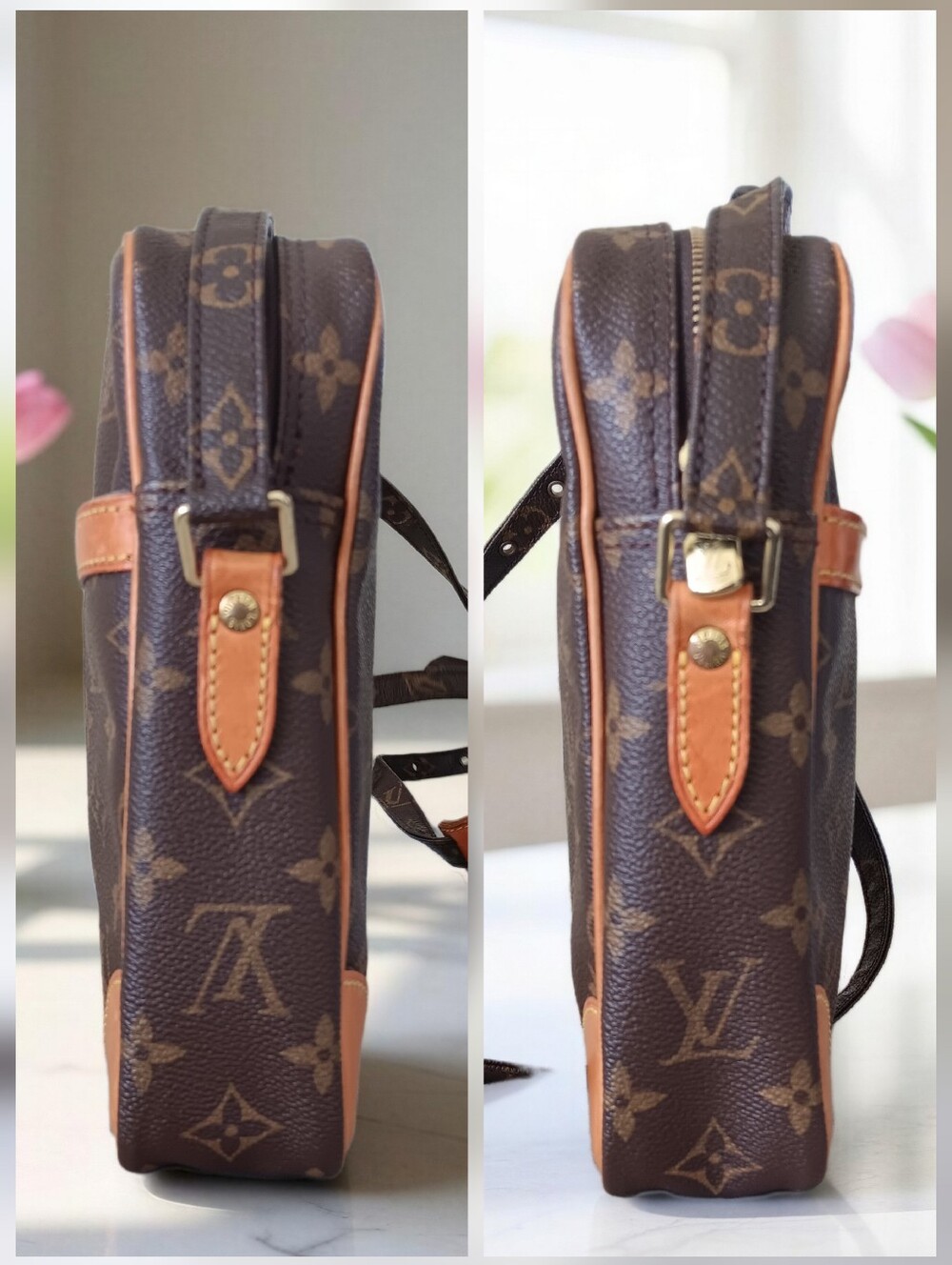 Louis Vuitton Danube Monogram Crossbody Vintage 2000 ✨ EUC - Picture 8 of 16